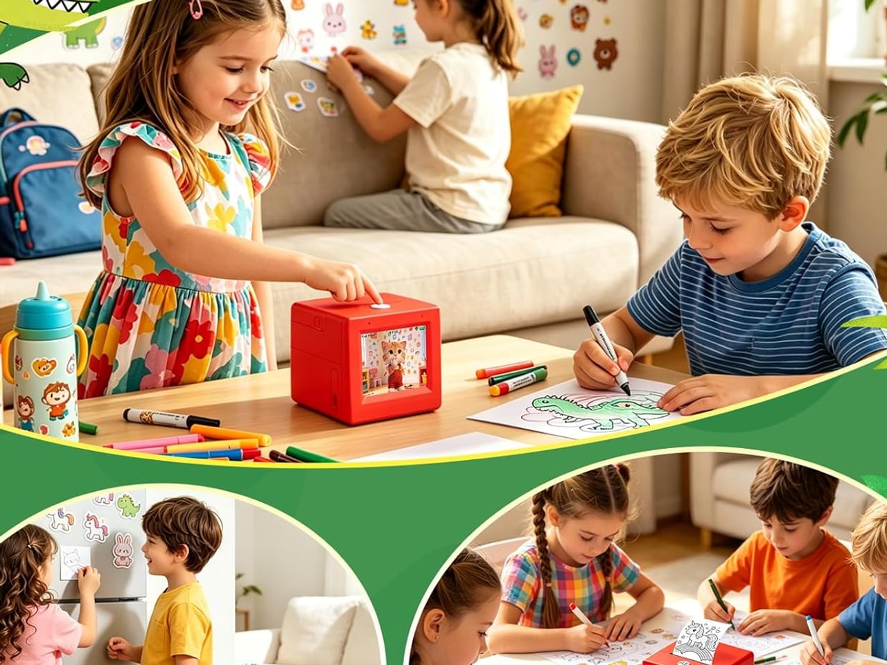 Leapom gift-ready sticker scene
